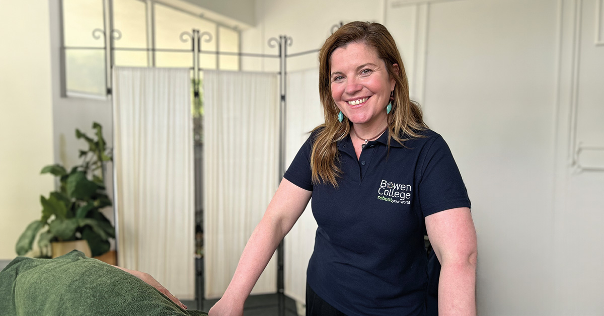 Image of Claire McCarthy practicing Bowen Therapy